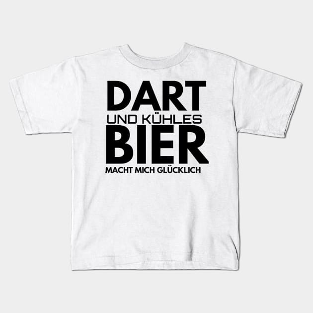 Dart und kühles Bier Kids T-Shirt by FromBerlinGift